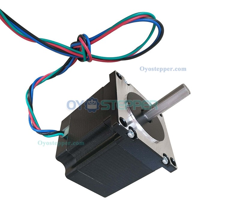 Oukeda NEMA23 Stepper Motor 1.8 Deg 12.35Ncm (17.48oz.in) 2 Phase 57 x 57mm D-Cut
